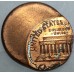 UNITED STATES OF AMERICA . UNDATED . ONE 1  CENT COIN . ERROR . MIS-STRIKE
